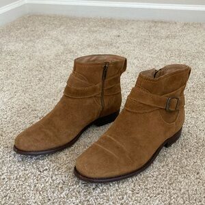 Womens tan suede ankle boots